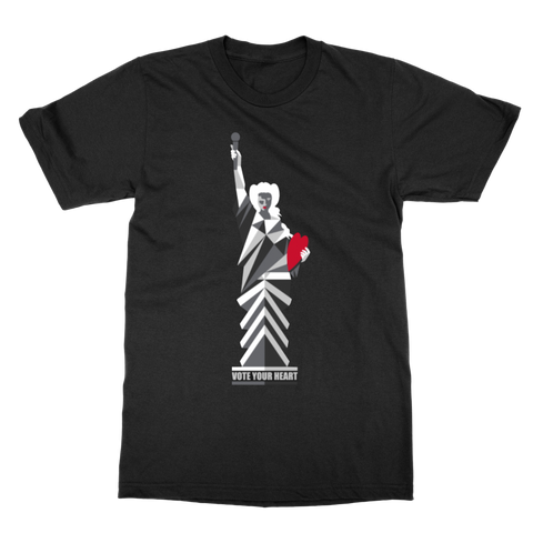 John Cameron Mitchell | Vote Your Heart Lady Liberty T-Shirt